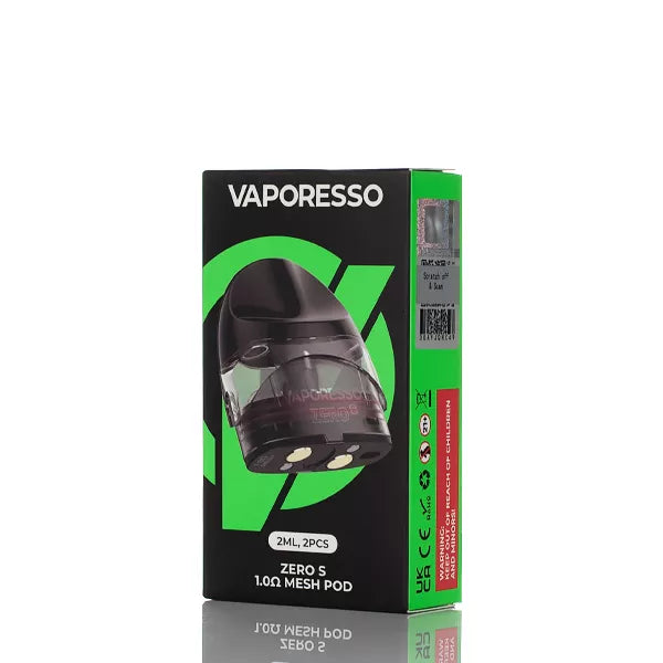 Vaporesso Zero S Replacement Pods | Vape Re-Fillable Pod Vaporesso Zero S Replacement Pods | Vape Re-Fillable Pod