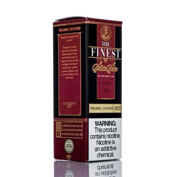Finest E-Liquid Salt Nic Tiramisu Custard 30ml | Pod Juice Finest E-Liquid Salt Nic Tiramisu Custard 30ml | Pod Juice