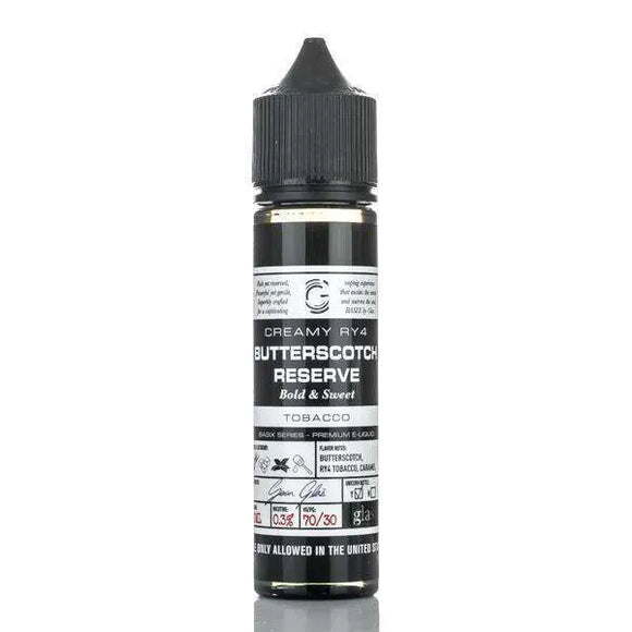 Glas E Liquid E Liquid 0mg Glas Basix E-Liquid - Creamy RY4 Butterscotch Reserve - 60ml