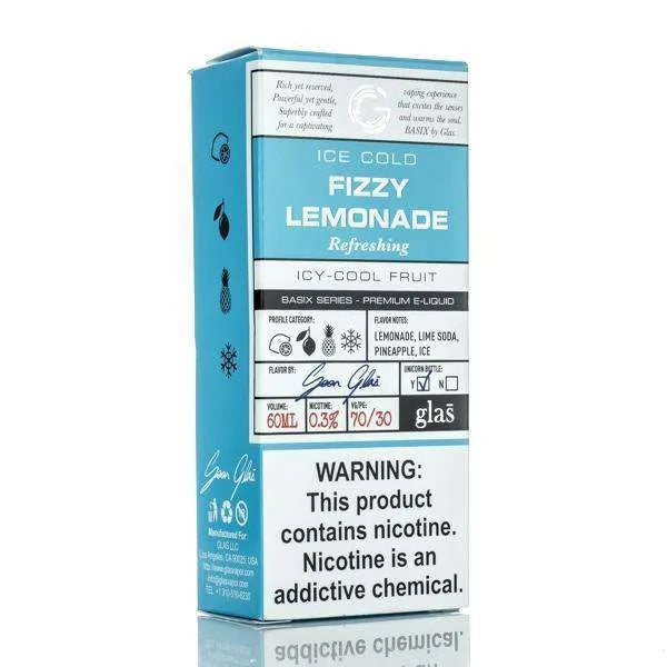 Glas E Liquid E Liquid 0mg Glas Basix E-Liquid - Fizzy Lemonade - 60ml