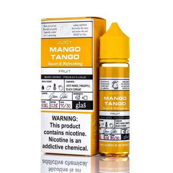 Glas E Liquid E Liquid 0mg Glas Basix E-Liquid - Juicy Mango Tango  - 60ml