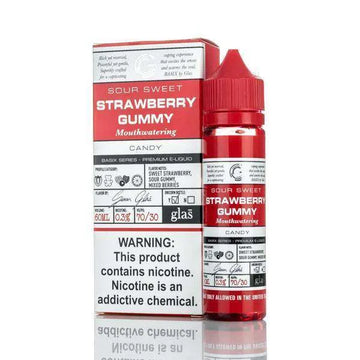 Glas E Liquid E Liquid 0mg Glas Basix E-Liquid -Strawberry Gummy - 60ml