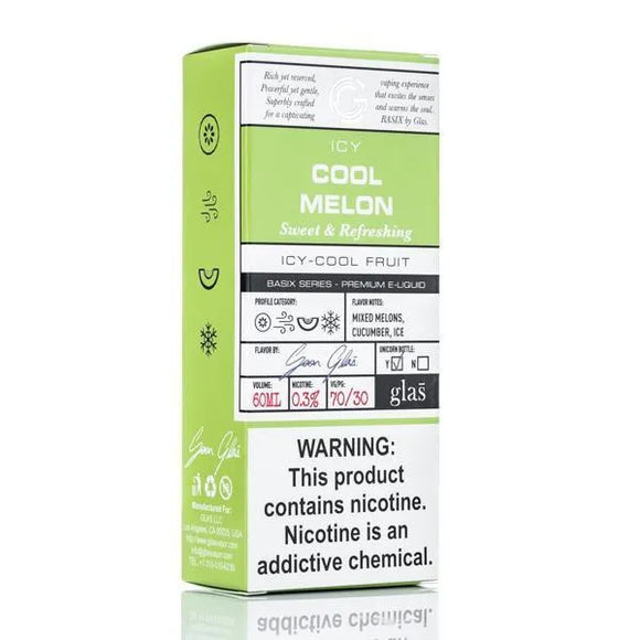 Glas E Liquid E Liquid Glas Basix - Icy Cool Melon - 60ml