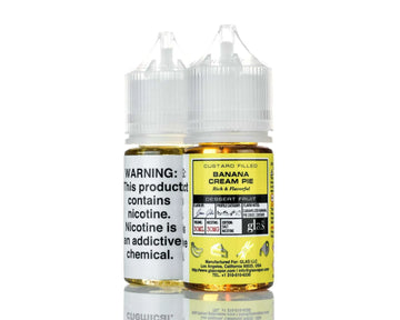 Glas E Liquid Nicotine Salt E Liquid 30mg Glas Basix Salt Nic E-Liquid - Banana Cream Pie - 30ml