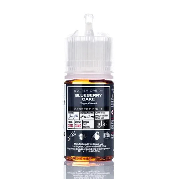 Glas E Liquid Nicotine Salt E Liquid 30mg Glas Basix Salt Nic E-Liquid - Blueberry Cake - 30ml