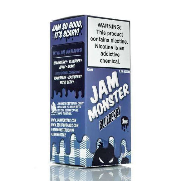 Jam Monster E-Liquid E Liquid 0mg Jam Monster - Blueberry Jam - 100ml