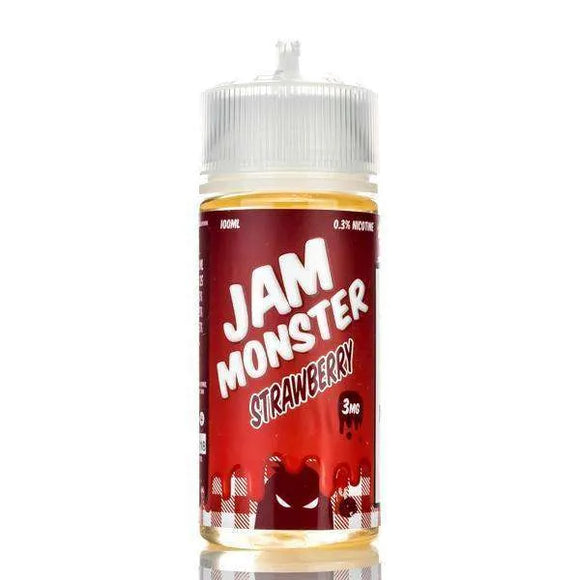 Jam Monster E-Liquid E Liquid 0mg Jam Monster - Strawberry Jam - 100ml
