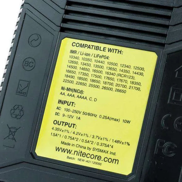 Nitecore Accessory Default Title Nitecore New i4 Intellicharger Battery Charger - Four Bay
