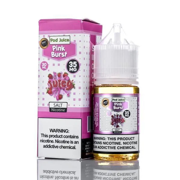 pod vape juice Juicy Salt - Pink Burst - 30ml Flavors:Cuban Crème lost mary nera pod Vaporesso Luxe XR Max