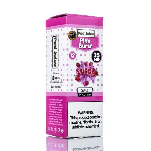 Pod Juice Nicotine Salt E Liquid Pod Juice Juicy Salt - Pink Burst - 30ml
