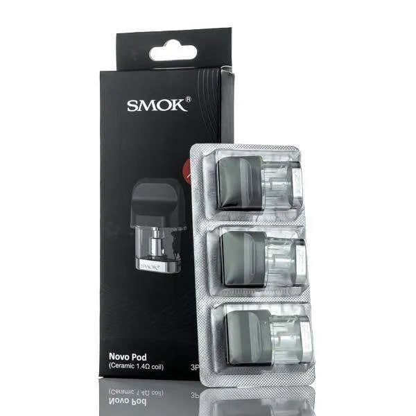 SMOK Replacement Pod Pack of 3 - 1.2 ohm Novo Replacement Cartridges SMOK Novo Replacement Cartridge